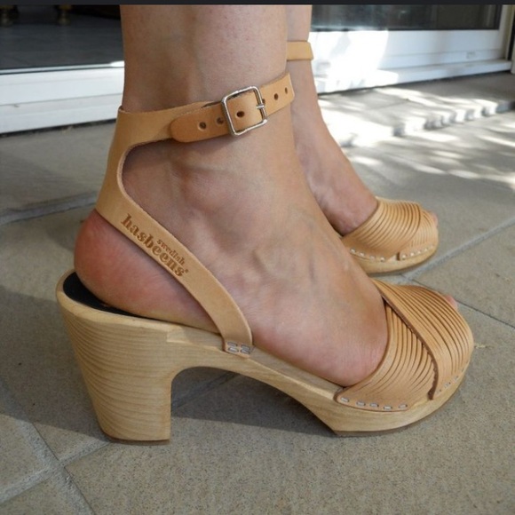 Swedish Hasbeens Toffel clog black   Sandals size 38 - Picture 2 of 7